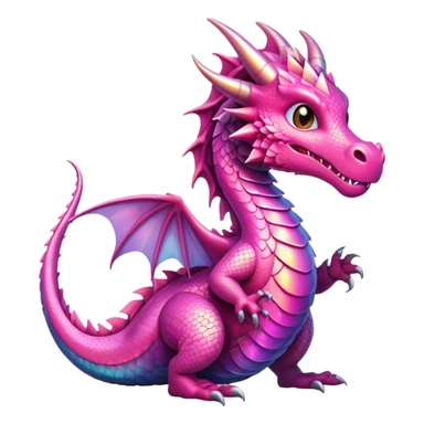 Pink dragon  sticker