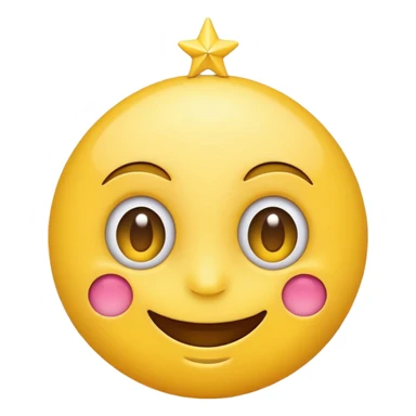 Smiling emoji with star eyes sticker