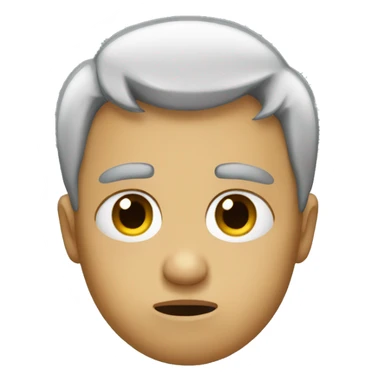 Sob (with tears, and hair) sticker