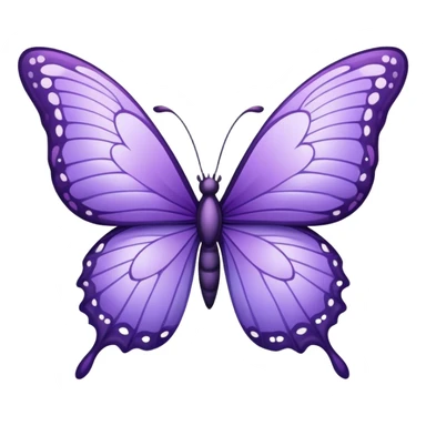  "A graceful butterfly with violet wings blending lavender, lilac, and royal purple, intricate and dreamy details." sticker