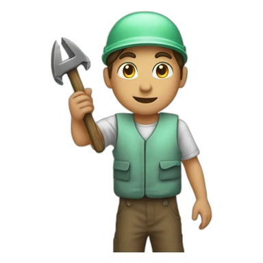 young mint apprentice yielding tool sticker