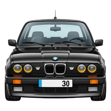 BMW E30 best view sticker
