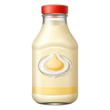 Glass Bottle of Mayonnaise sticker