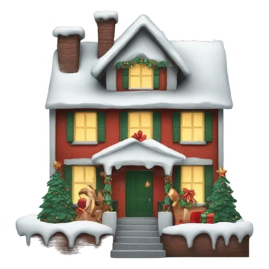 christmas house  sticker