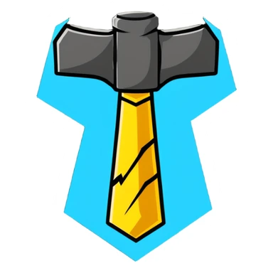 thor's hammer mjolnir with lightning sticker