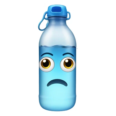 Water bottle with eyes  sticker