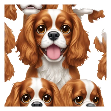 Happy Cavalier King Charles spaniel  sticker