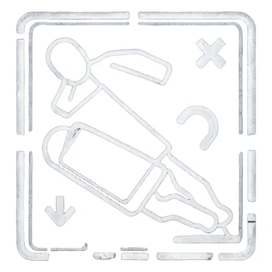 crime scene white chalk sticker