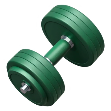 one green dumbbell sticker