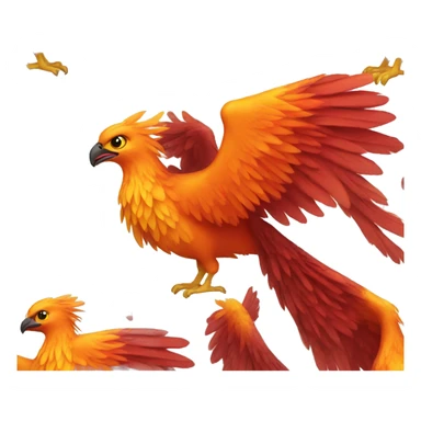 Phoenix bird sticker