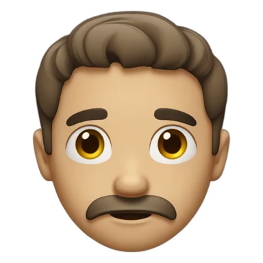 the guy's worried sticker