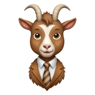 goat with ties sticker