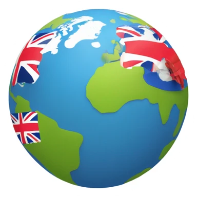 globe avec plusieurs drapeaux sticker