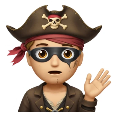 animated emoji for a player called prophet of doom I Dont Know shruging emote needs to be pirate themed and dark sticker