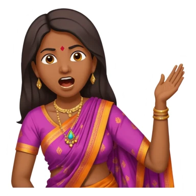 indian mom yelling sticker