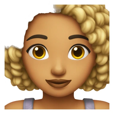 Chica rulos  sticker