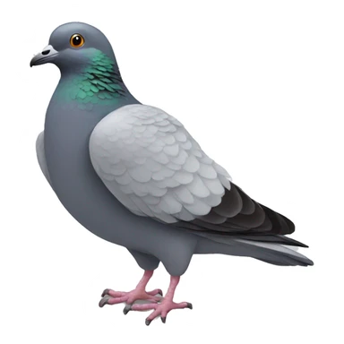 pigeon with feet sticker