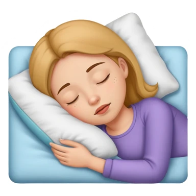 girl sleeping with snoring sound sticker