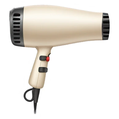Light beige colored hair dryer sticker