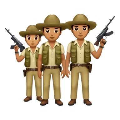 Columbian cartel boys just chilling sticker