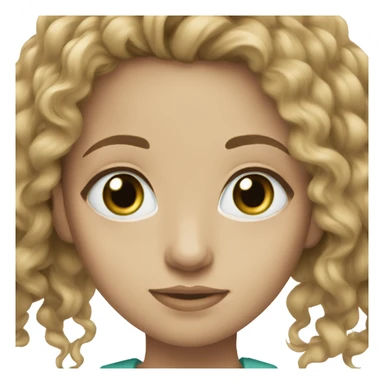 bronde pale bluegreen eyes sticker