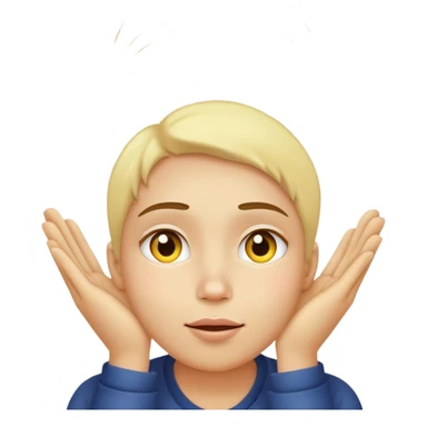 yellow face with hands on cheeks, watching fireworks sticker