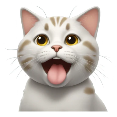 Cat blowing out kiss sticker