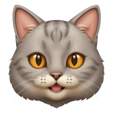 Cat with jawline mewing sticker