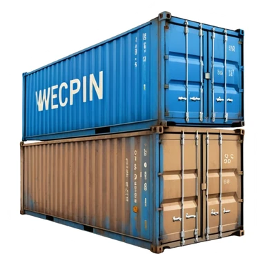 shipping cargo container sticker