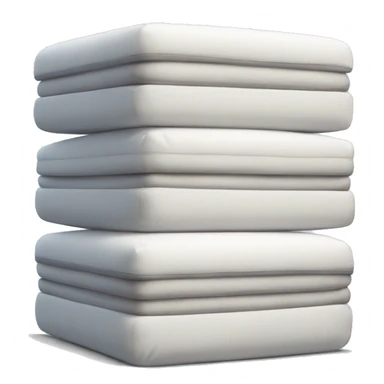 a stack of mattresses sticker