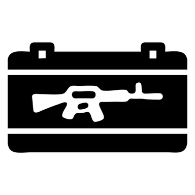 A weapon box sticker