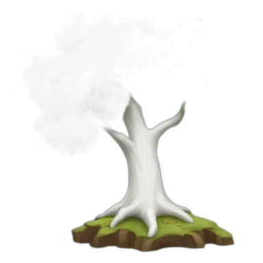 White tree sticker