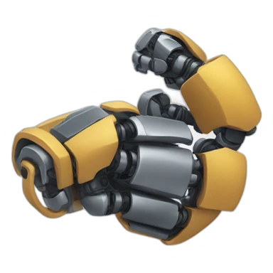 a robotic biceps sticker