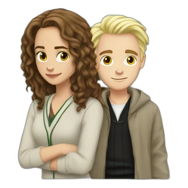 Hermione Granger With draco sticker