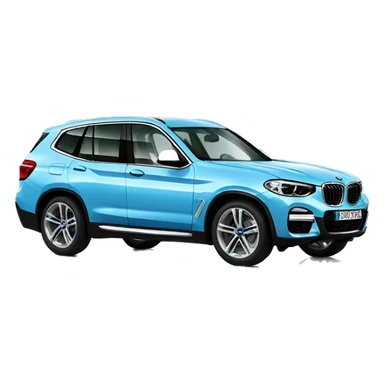 BMW X3 babyblue sticker