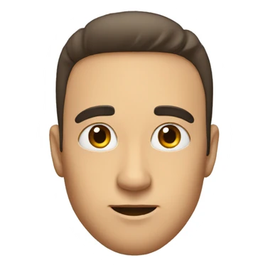 A man with his eyes wide open and both of his eyebrows are raised up until his forehead sticker