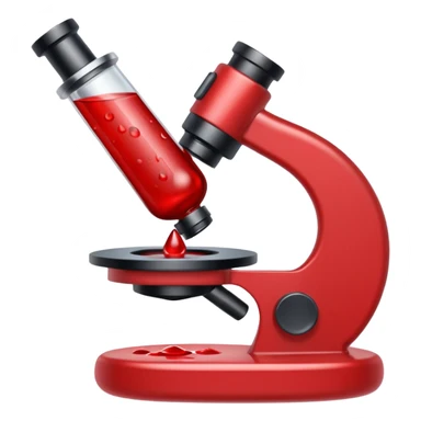 sangue no microscopio sticker