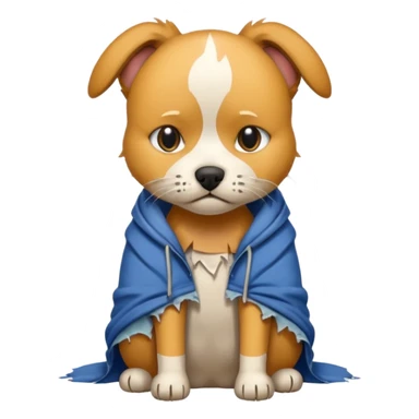 homeless dog cat with torn clothes


 sticker