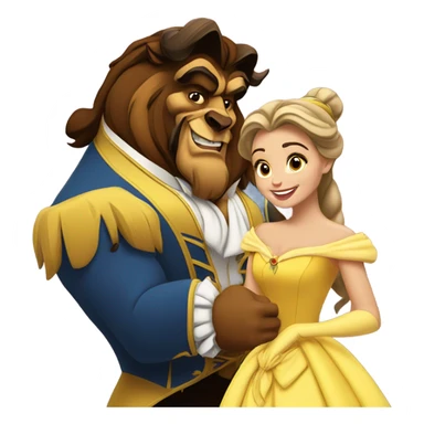 Beauty and the beast  sticker