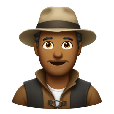 man in a shepherd's hat sticker