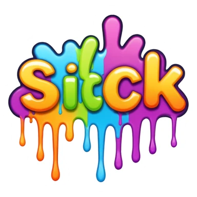 the word SICK in graffiti font sticker