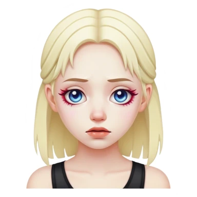 Sad rave girl  sticker