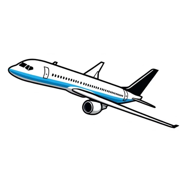 Boeing airplane sticker