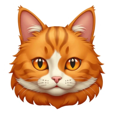 Cat with squinted eyes sticker