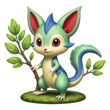 Sneasel-Furret-Treecko-Celebi-fusion sticker