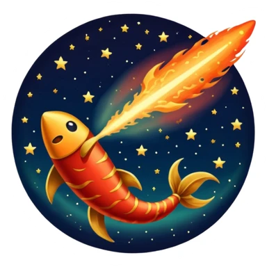 Vintage Planet comet. sticker