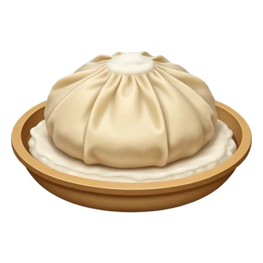 a single buuz Mongolian dumpling  sticker