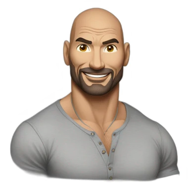 actor dave bautista cartoon wearing henley  sticker