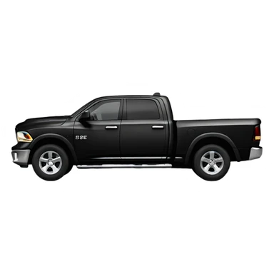 Black dodge ram 1500 sticker