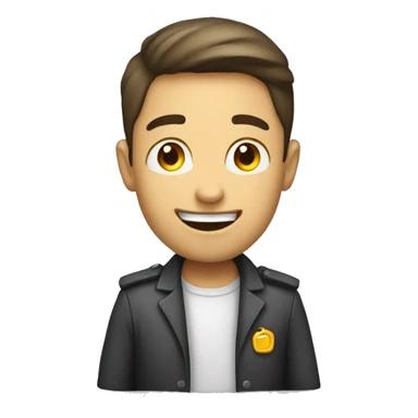 A person showing they have completed a task sticker